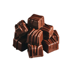 Obraz premium Chocolate isolated on white background