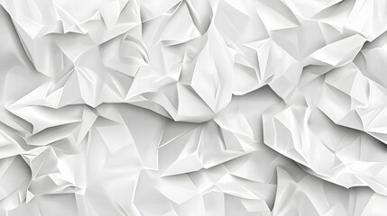 Obraz premium Abstract White Crumpled Paper Texture Background