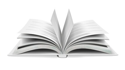 Obraz premium Elegance in Simplicity: Designing Captivating White Background Book Covers