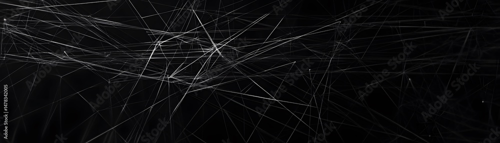 Aufkleber abstract design of intersecting lines on a dark background.