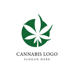 Cannabis Logo Design Graphic Vector 