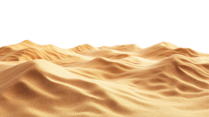 Desert Sand Pile Isolated on Transparent Background

