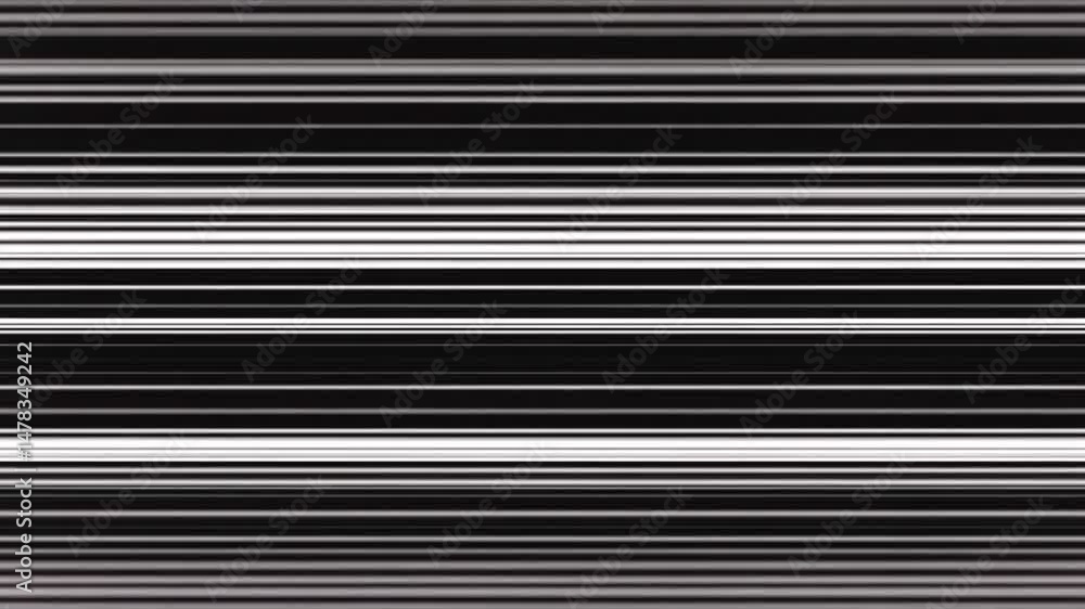 Poster striking abstract pattern of black and white horizontal stripes modern design emphasizing simplicity