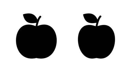 Apple icon vector. Apple sign and symbols for web design.