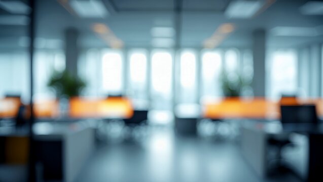 Blurry abstract office interior for business backdrop
