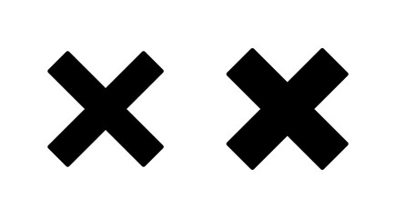Close icon vector. Delete sign and symbol. cross sign