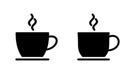 coffee cup icon vector. cup a coffee sign and symbol