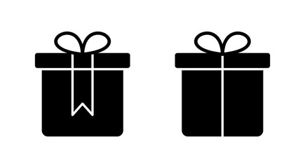 Gift icon vector. gift sign and symbol. birthday gift