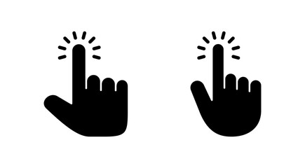 Hand cursor icon vector. cursor sign and symbol. hand cursor icon clik