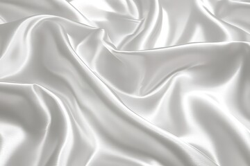 Obraz premium Elegant White Satin Fabric Texture