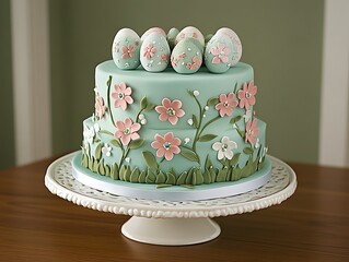 Pretty pastel Easter cake