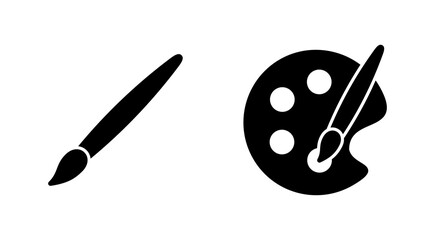 Paint icon vector. paint brush sign and symbol. paint roller icon vector