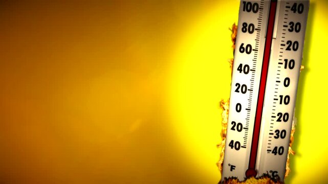 Hot temperature summer day