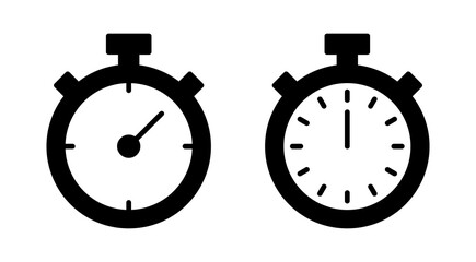 Stopwatch icon vector. Timer sign and symbol. Countdown icon. Period of time