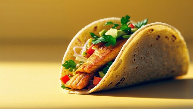 Food Taco Ingredients In A Korean Fast