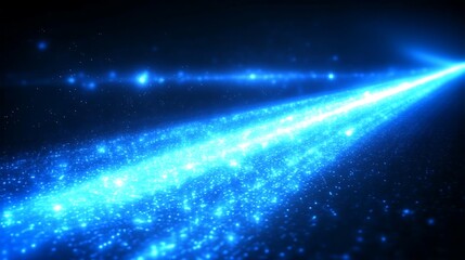 Abstract glowing light beams