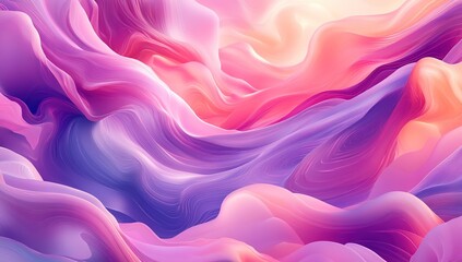 Obraz premium Abstract Digital Art With Pink And Purple Hues