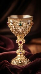 cup of the last supper with copy space vertically 9:16