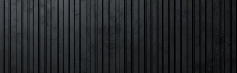 Dark textured vertical metal panels with slight variations in color and surface texture creating an industrial and modern aesthetic