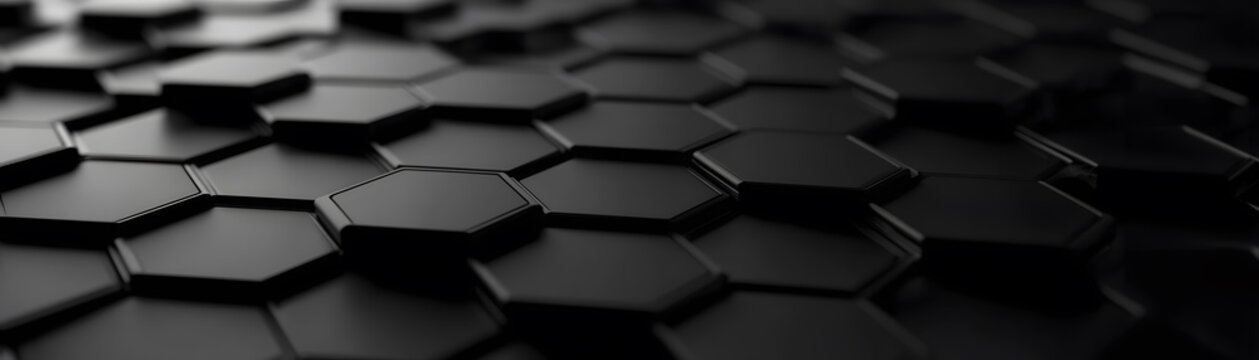 Abstract geometric pattern of interlocking hexagons.
