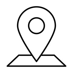 地図上の位置情報を示す線画アイコン