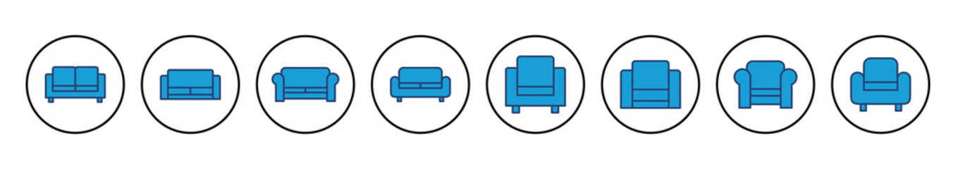 Sofa icon vector. sofa icon illustration