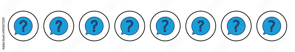 Poster question icon vector. question mark icon vector.