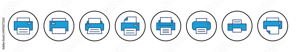 Poster print icon vector. printer icon vector.