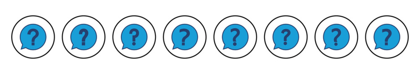 Question icon vector. question mark icon vector.