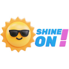 Shine On 3D Icon Illustration