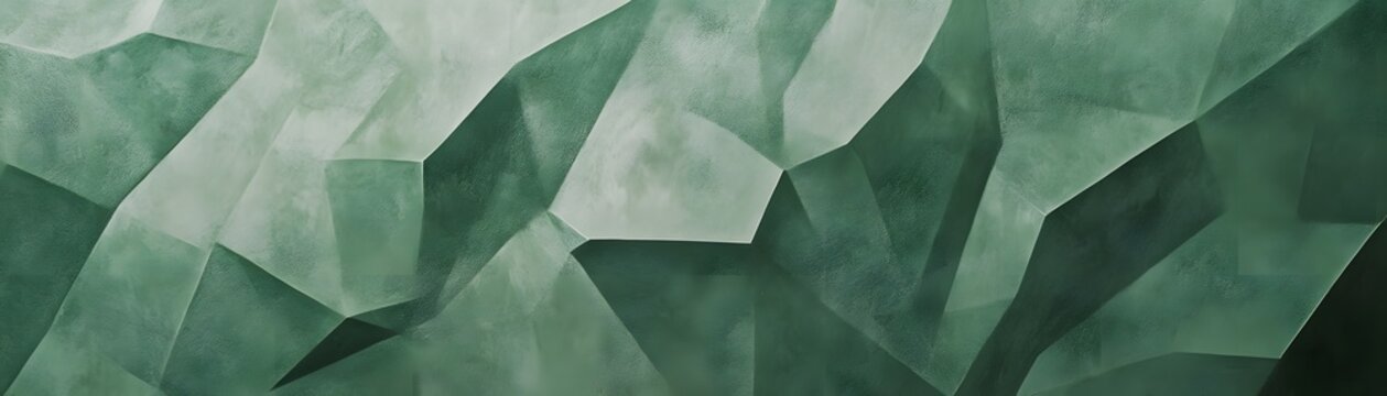 Abstract geometric pattern in muted greens.