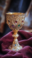 cup of the last supper with copy space vertically 9:16