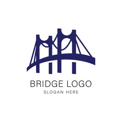 Bridge Logo Design Graphic Vector