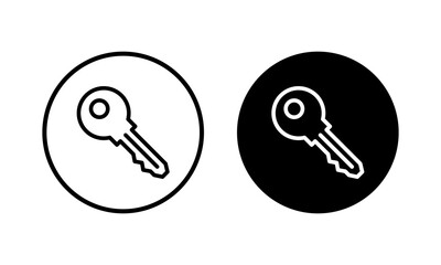 Key icon vector illustration. Key sign and symbol.