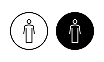 Man icon vector illustration. male sign and symbol. human symbol