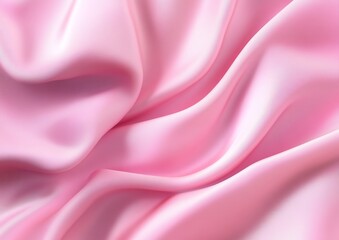 Obraz premium Close Up Pink Fabric Texture With Drapes And Folds