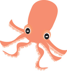 A vector art of an octopus.