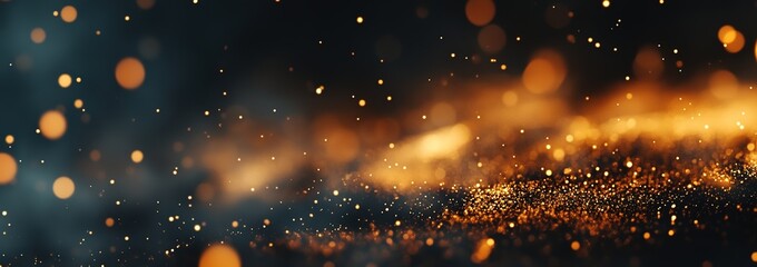 Abstract Golden Sparkle Background
