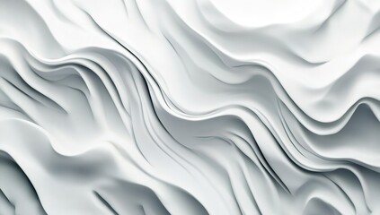 Obraz premium Abstract White Geometric Texture Design