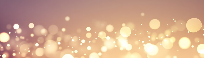 Delicate golden bokeh pattern on a soft gradient background.