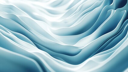 Obraz premium Abstract Blue And White Wave Pattern Design