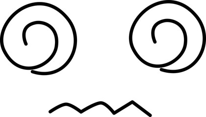  Face With spiral eyes emoji illustration.