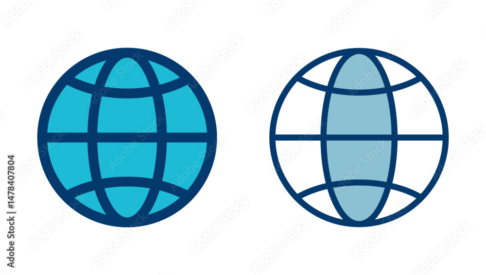 Wall mural web icon vector isolated on white background. website vector icon. internet world vector