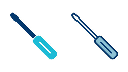Screwdriver icon vector isolated on white background. Screwdriver vector icon