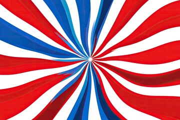 Patriotic radial stripes