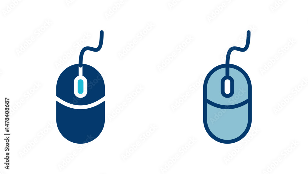 Poster computer mouse icon vector isolated on white background. computer mouse vector icon
