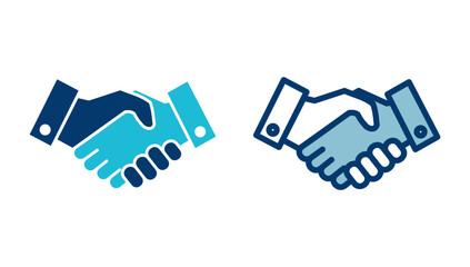 Business handshake icon vector isolated on white background. Handshake icon vector. contract agreement. Trust icon vector. Deal. Done. partnership icon