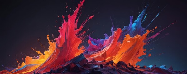 Vibrant hues blend, creating dynamic abstract shapes ,  design,  light