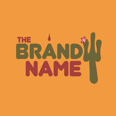 Desert Cactus Flower branding