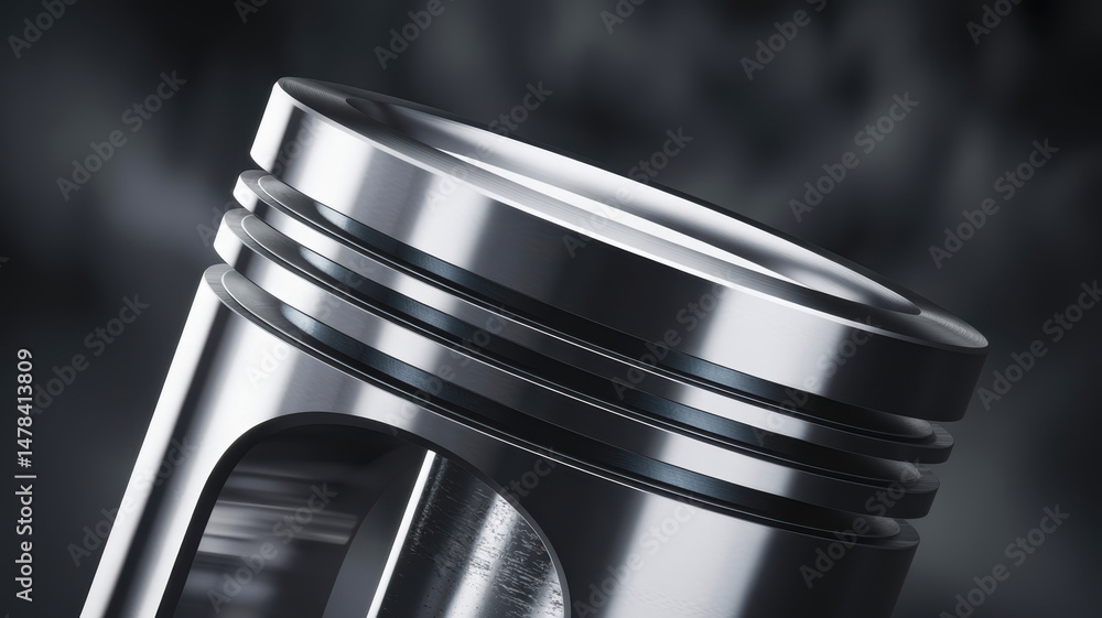 Poster hydraulic mechanism piston component made of metal with smooth surface and precise engineering for e